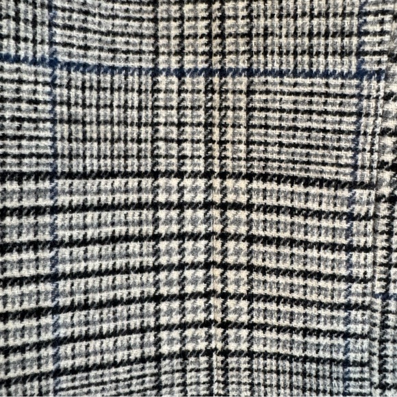 Nordstrom Treasure & Bond Plaid Double Breasted Heavyweight Plaid Coat Gray XS - Picture 9 of 11